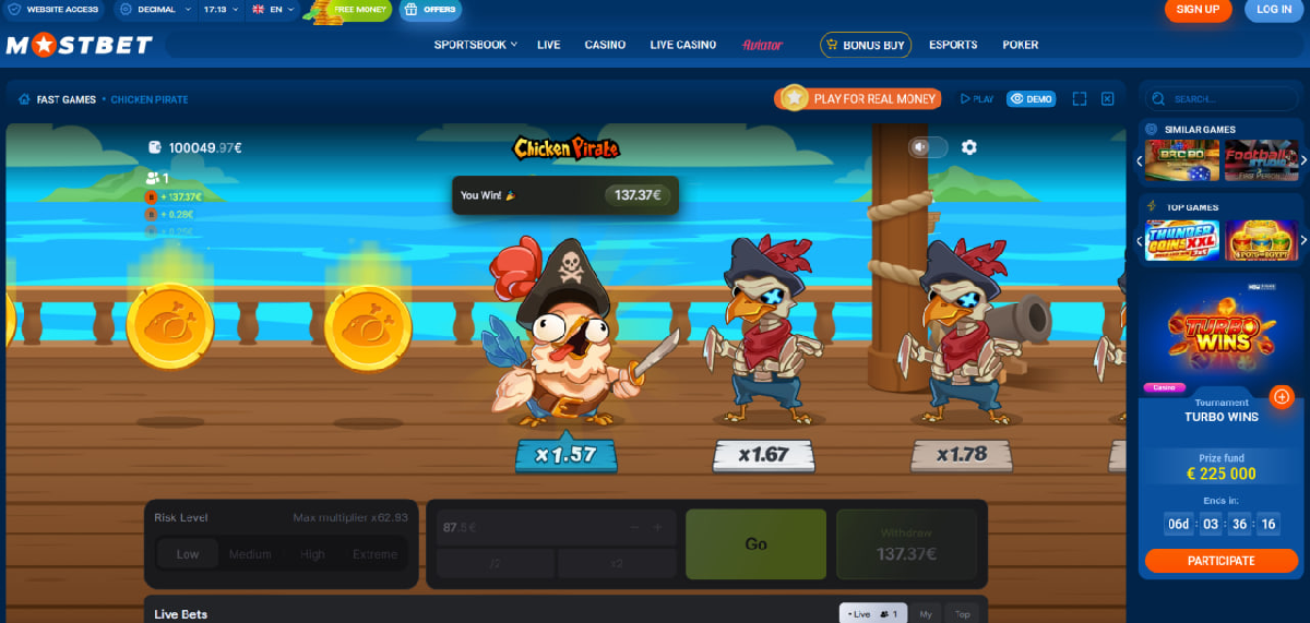 Pros and cons of Chicken Pirate crash game